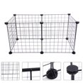 thumbnail image 1 of HORIALENCE 1 Set Dog Fence Black Plastic Pet Safety Enclosure Indoor Use, 1 of 5