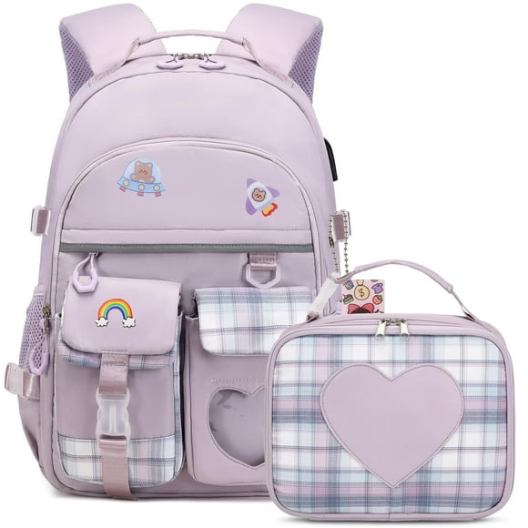 Mochila ACESAK para niñas, adolescentes y mujeres, casual, de viaje, color morado
