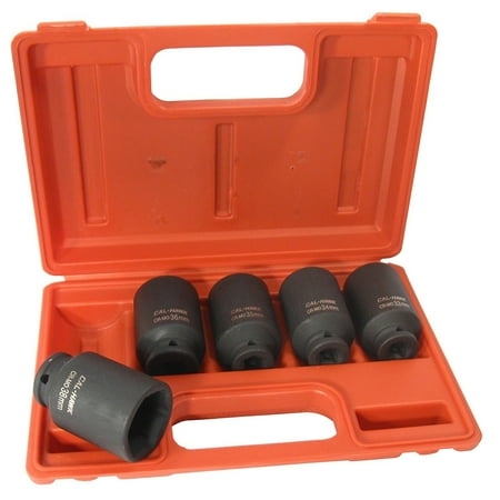 

5-PC 1/2 Drive Deep Impact Socket Set 33mm 34mm 35mm 36mm 38mm Metric