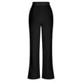 thumbnail image 5 of ClodeEU Women's High Rise Modern Fit Suit Pant ,Casual Wrinkle Resistant Office Wear Pant Black,Womens Plus M, 5 of 5