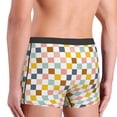 thumbnail image 5 of Balery Colorful Checkered 1 Men's Boxer Briefs, Soft and Breathable Cotton Underwear with nylon Waistband-Medium, 5 of 9