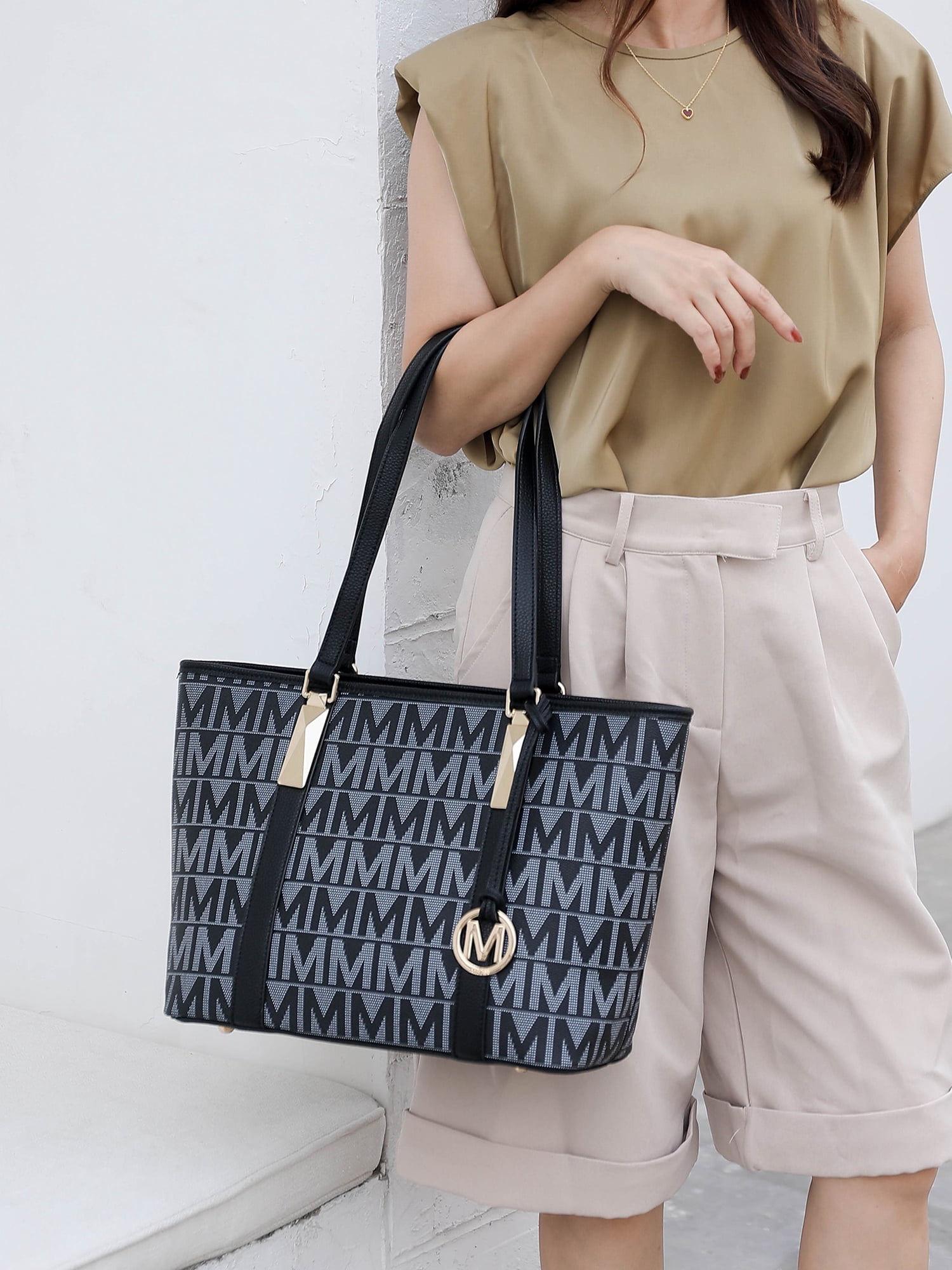 MKF Collection Marimar M Signature Tote Handbag by Mia K., 4-Piece Set
