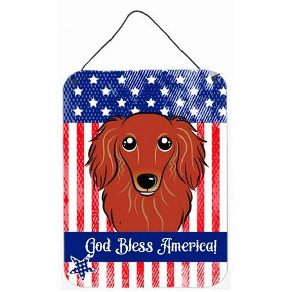 Longhair Red Dachshund Wall or Door Hanging Prints