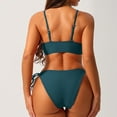 thumbnail image 3 of Buigttklop Swimsuits for Women 2025,Women Solid Color Sexy Backless Strap Bikini Swimsuit, 3 of 3