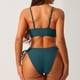 thumbnail image 3 of Traje de baño para mujer, bikini de tirantes sin espalda de color liso para mujer, trajes de baño para mujer, conjuntos de bikini para mujer, trajes de baño de bikini para mujer, 3 of 3