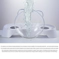 thumbnail image 5 of Flower of hope Non-Slip Elevated Double Bowl with Detachable Stand for Pets, Clear, 5 of 6