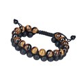 thumbnail image 2 of Pulsera de tigre, pulsera de doble capa para hombre, pulsera de cuentas ajustable, pulsera de cuentas de piedra, probada profesionalmente, 2 of 10