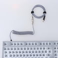 thumbnail image 3 of Cable en Alambre Escalable USB TPU Metal 5V 4A Conector Cable de Enrollamiento para Mecánico Auricular de Computadora Gris Yotijar Alambre de cable en espiral, 3 of 9