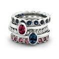 thumbnail image 2 of 1/2 Carat (ctw) Lab-Created Ruby Ring in Sterling Silver, 2 of 4