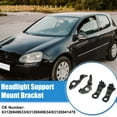 thumbnail image 2 of Unique Bargains 4 Pcs Driver Passenger Side Headlight Bracket Headlight Support Mount Bracket for BMW 525xi 2006-2007, 2 of 7