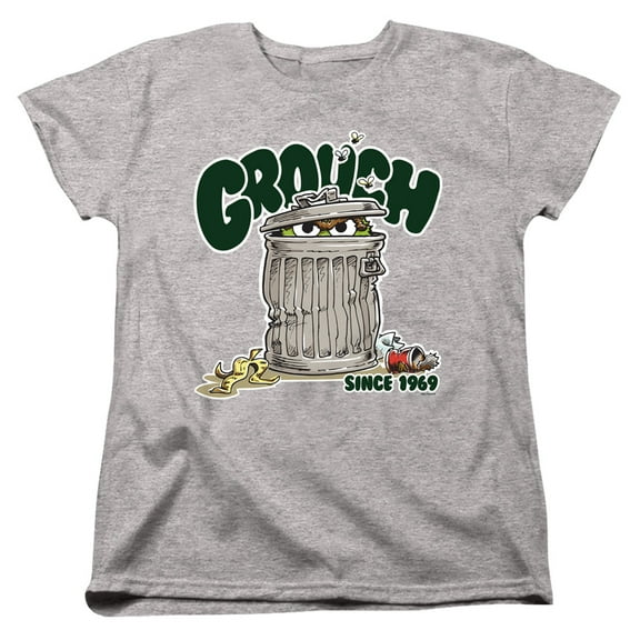 Sesame Street Grouch S/S Women's T-Shirt Athletic Heather
