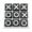 Black Solid Tic Tac Toe 9" x 9" x 3", variant on DecMode 10" x 2" Dark Brown Wooden Tic Tac Toe Block Game Set with Light Wood Pieces, 1-Piece