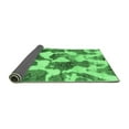 thumbnail image 2 of Ahgly Company Indoor Rectangle Oriental Emerald Green Modern Area Rugs, 7' x 10', 2 of 4