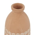 thumbnail image 5 of DecMode 15", 12"H Handmade Pink Ceramic Vase with Star Patterns, Set of 2, 5 of 8