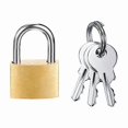 thumbnail image 5 of 12 Pack Mini Padlock Small Padlock Solid Brass Locks with 3 Key for Luggage Lock,Backpack,Gym Locker, 5 of 5