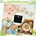 thumbnail image 5 of 12Pcs Jewelry Pouches Soft Velvet Jewelry Pouches Black Rectangle Jewelry Gift Bags with Snap Button Portable Storage Bag for Rings Necklaces Earrings Bracelets Organizer DIY, 5 of 5