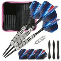 Viper Sidewinder Tungsten Steel Tip Darts 21 Grams and Casemaster Deluxe Pink Nylon Dart Case