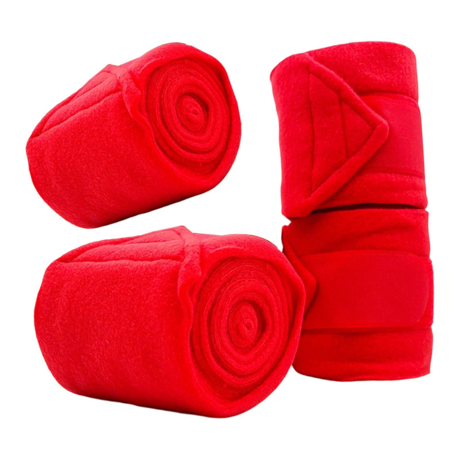 Wswqop 4 Pieces Horse Leg Wraps Equestrian Leg Guards Protection Equestrian Accessories