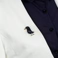thumbnail image 2 of 2 Pcs Broche en Forme d'Oiseau Noir en Alliage Accessoire en Tissu pour Femme et Filles, 2 of 8