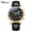 Black with Gold Shell and Black Surface, variant on Men's multifunctional quartz watch, men's business watch, moon phase calendar waterproof watch, men's wristwatch, fashionable trendy watch