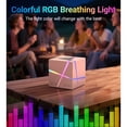 thumbnail image 3 of JIUMESS Small Bluetooth Speaker with Lights, TWS Wireless Portable Speaker with AUX, Mini Speaker for Laptop, Phone, MP3, ect, 3 of 9