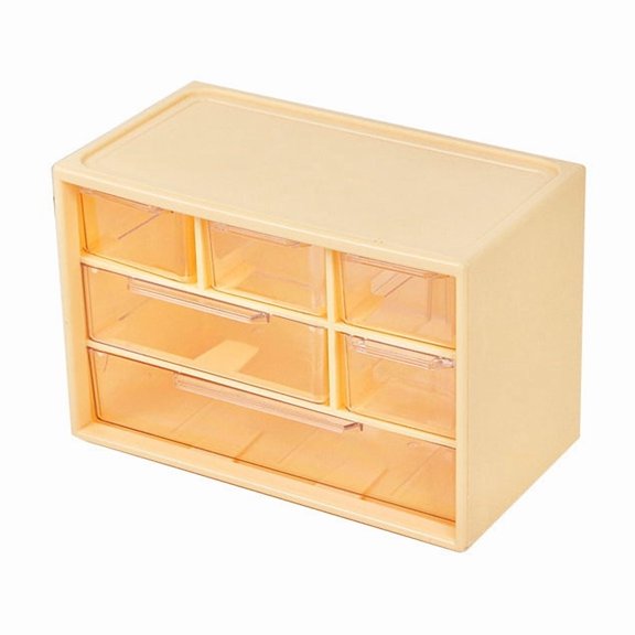 Dustproof Clear Plastic Desktop Mini Storage Box with Drawer – Transparent Organizer for Hair Clips, Jewelry, Keys Small Tools