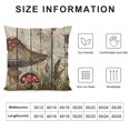 thumbnail image 5 of PHYHOO Hopyeer Vintage Rustic Spring Mushroom Decor Throw Pillow Cushion Case Cover Forest Plant Pillow Covers Outdoor Home Pillowcase White, 5 of 5