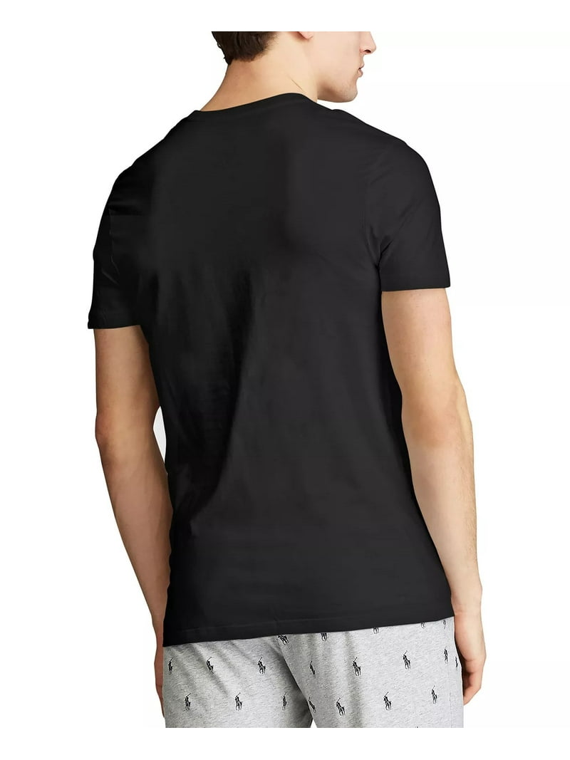 Polo Ralph Lauren BLACK Men's Cotton Classic Crews T-Shirt Pack