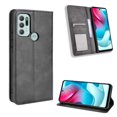 thumbnail image 2 of Compatible with Motorola Moto G60S Case Magnetic Closure Vintage Pattern PU Leather Wallet Cover with Card Slots-Black, 2 of 5