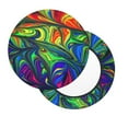 thumbnail image 7 of Uemuo Pride Rainbow Pattern Round Bar Stool Seat Covers Washable Stool Cushion Slipcover Elastic Bar Chair Covers-12 inch, 7 of 7