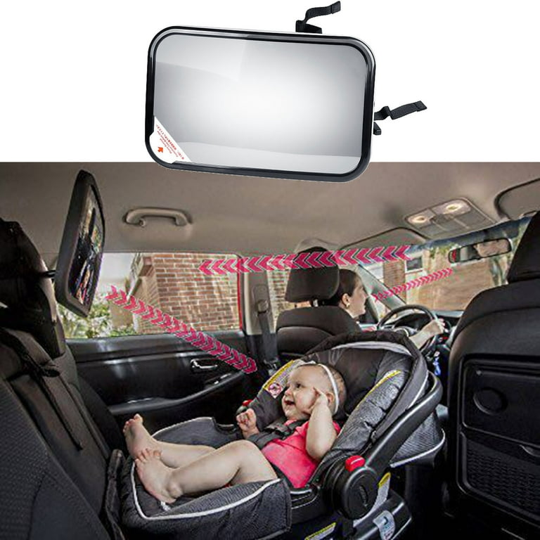 360 Rotation Car Baby Seat Mirror View Back Safe Rear Ward Facing Child  Infant 