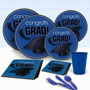 Congrats Graduate Party Pack for 18, Blue