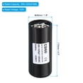 thumbnail image 2 of Uxcell Motor Start Capacitor 850-1020uF/Mfd 125V 50/60Hz CD60 Run Capacitor, 2 of 5