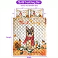 thumbnail image 5 of Happy Thanksgiving German Shepherd with Turkey Pumpkins Autumn Vibes Quilt Bedding Set Alsatian Dog Lover Gifts 1 Blanket Bed Cover 2 Pillowcases - 12018, 5 of 5