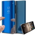 thumbnail image 1 of Compatible With Galaxy S10e Cover Mirror Cell Phone Cover, Clear View Pu Leather Case Flip Protective Cover Wallet Cell Phone Case Flip Case Wallet Case Leather Cover For Galaxy S10e, Blue, 1 of 4