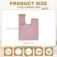 thumbnail image 2 of Bolso de Muñeca de Terciopelo Uxcell, Bolsa de Mano con Nudo para Mujeres, Clutch de Muñeca, Funda de Mano Pequeña, Bolsa de Noche con Nudo Rosa, 2 of 7