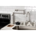 thumbnail image 2 of Kingston Brass KS4708PX Metropolitan Deck Mount Pot Filler Faucet, Brushed Nickel, 2 of 8