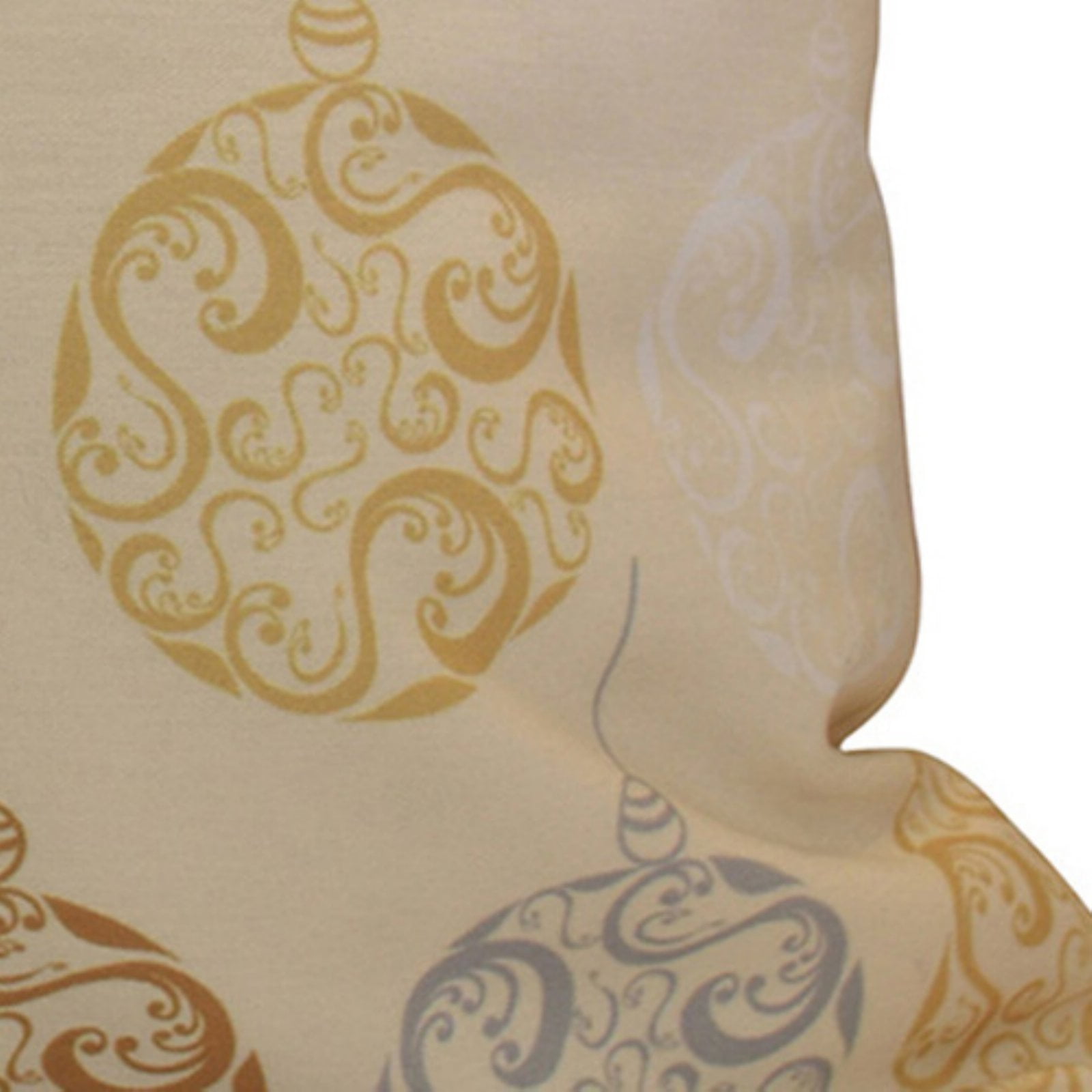 Simply Daisy Holiday Wishes Painterly Bulbs Print Outdoor Pillow
