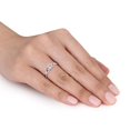 thumbnail image 3 of 3/8 Carat (ctw) Princess-Cut Lab-Created White Sapphire Infinity Ring  Sterling Silver, 3 of 5