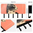 thumbnail image 2 of Cat Red Mail Holder Organizer Wall Mount with Shelf Key Holder Key Rack with 5 Key Hooks for Wall Decorative, 2 of 6
