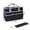Black with Gray Trim, variant on Art Supplies Teacher Storage Bag Capacity Multi Pocket Utility Totes Craft Sewing Pouch Portable Foldable Handbag Fashion Classroom Organizer for School Office Travel Gardening Trimming Tool Bags