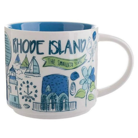 Starbucks Been There Series Collection Rhode Island Ceramic Coffee Mug New