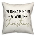 thumbnail image 2 of Creative Products I'm Dreaming of a White Christmas 18 x 18 Spun Poly Pillow, 2 of 3