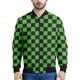thumbnail image 3 of Chaqueta con cremallera a cuadros con estampado 3D colorido para hombre, sudadera de gran tamaño a la moda, chaquetas de calle para primavera y otoño, abrigos de manga larga, 3 of 5