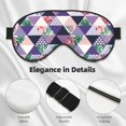 thumbnail image 4 of Xecao Plaid Flamingo for Soft Fluffy Sleeping Blindfold, Nap eye cover tailored for the utmost comfort for girls, women, kids, and adults., 4 of 7