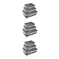 thumbnail image 3 of Cateissary 3 piezas organizador de equipaje impermeable bolsas de almacenamiento de ropa ligera negro Type1 NO1, 3 of 6