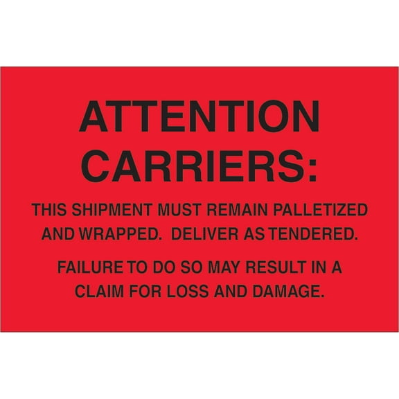 BOX Pallet Protection Label
