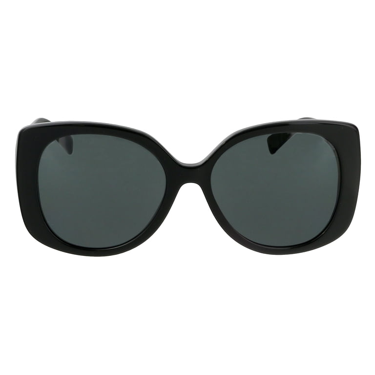 Versace VE 4387 Plastic Womens Rectangle Sunglasses Black 56mm