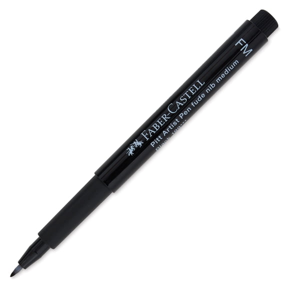 Faber-Castell Pitt Artist Pen - Black, Fude, Medium Brush Tip