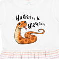 thumbnail image 4 of Inktastic Hugs and Hisses Cute Snake for Valentines Day Girls Toddler Dress, 4 of 5